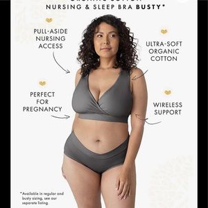 😻2 FOR 50😻Cotton Busty Wireless Nursing Sleep Bra